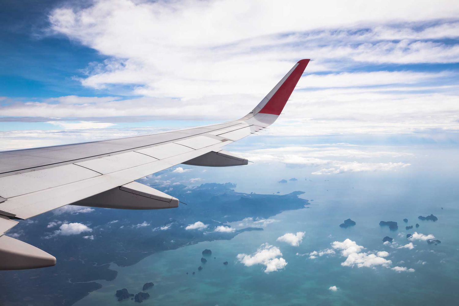 View from an airplane